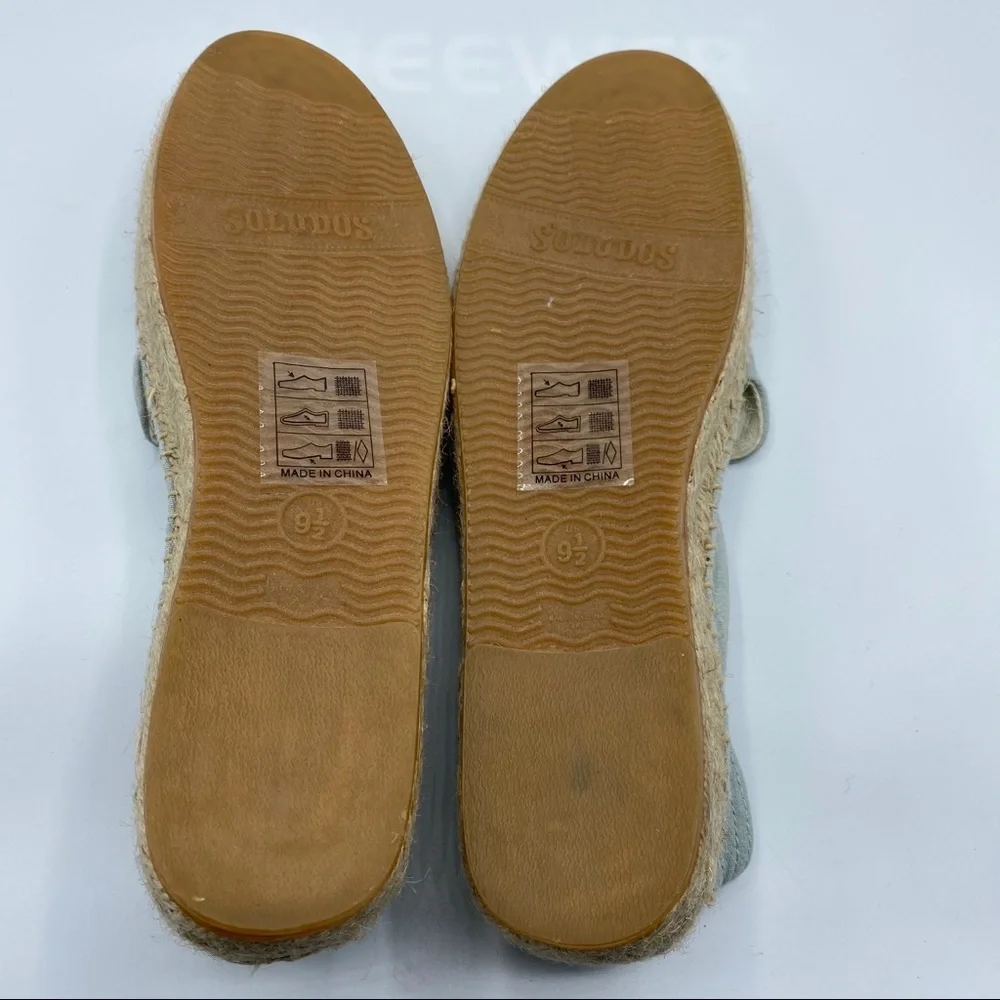 Soludos Sz 7 Watermelon Espadrilles Slip‎ On